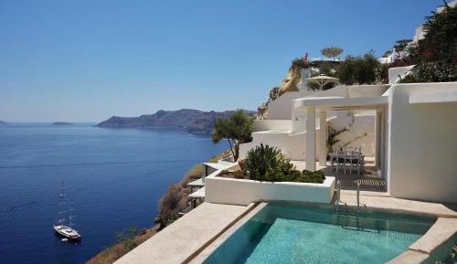 White House with Private Infinity Pool and Caldera View
