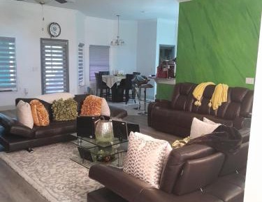 Family Room with Shared Bathroom