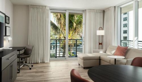 One-Bedroom King Suite with Sofa Bed and Partial Ocean View