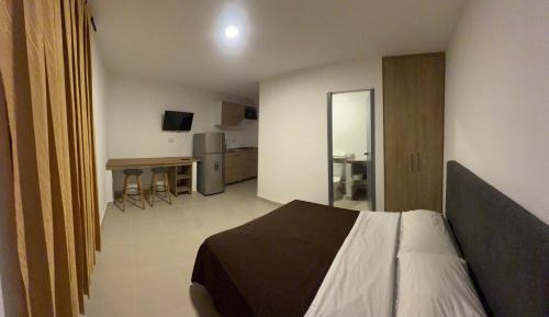 Studio Apartment with One Double Bed