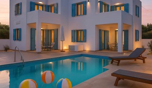 Paros Poolside Retreat - Athena Seaside Heaven