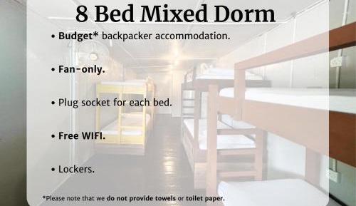 Bed in 8-Bed Mixed Dormitory Room