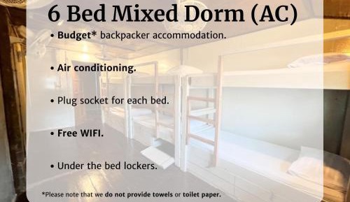 Bed in 6-Bed Mixed Dormitory Room