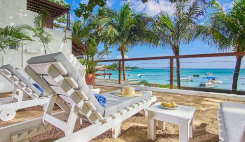 Three-Bedroom Beachfront Villa with Sea View