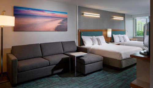 Queen Studio with Two Queen Beds and Sofa Bed