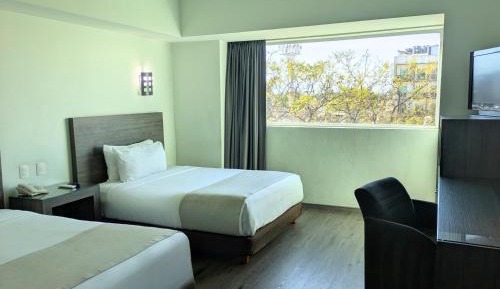 Double Room with Two Double Beds With Street View