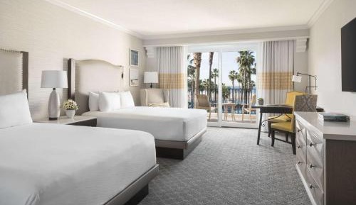 Queen Room with Two Queen Beds and Partial Ocean View