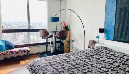 Deluxe One-Bedroom Apartment with City View