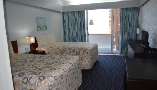 Standard Room with Two Double Beds with North Partial Ocean View