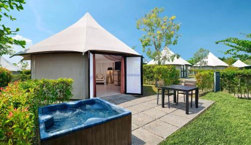 Tent, Guest Room, 1 King, Sofa Bed, Pool View, Whirlpool