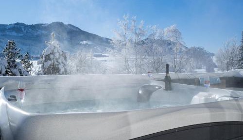 Family Room with Whirlpool