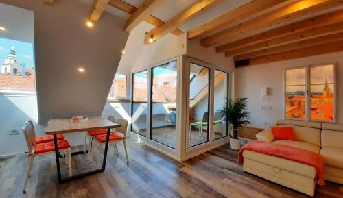 Penthouse Apartment with Shared Patio
