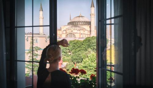 Loft Room with Hagia Sophia View