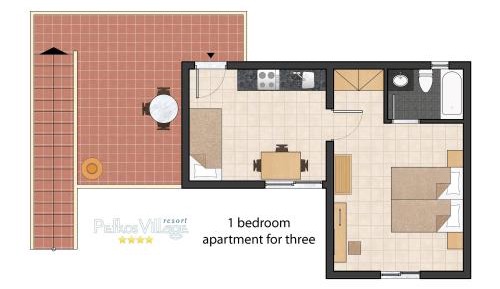 One-Bedroom Apartment (3 Adults)