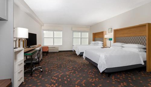 Standard Queen Room with Two Queen Beds and Mobility Accessible Roll-In Shower