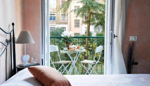 Double or Twin Room with Balcony and Garden View