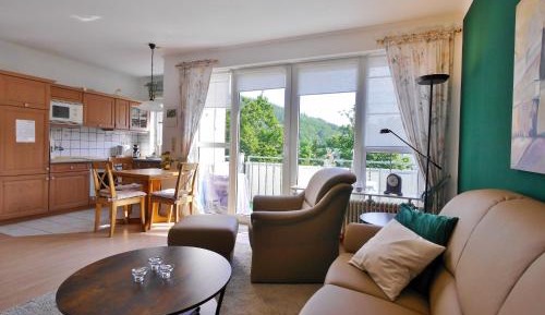 One-Bedroom Apartment with Balcony and Mountain View  