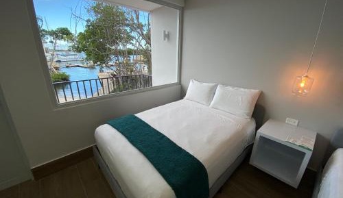 Ocean View Room with Balcony, Two Double Beds
