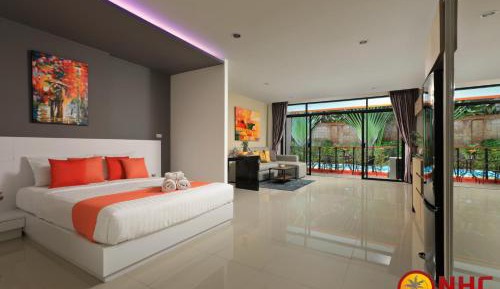 Studio with Pool View