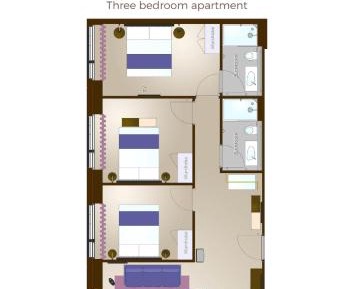 Three-Bedroom Apartment