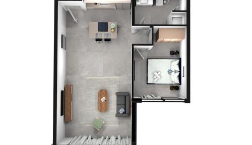 One-Bedroom Apartment with Balcony