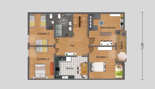 Three-Bedroom Apartment