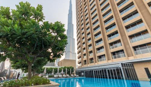 Premier Studio with Partial Burj Khalifa View