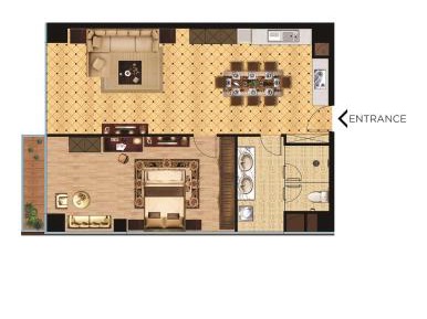 One Bedroom with Pool View
