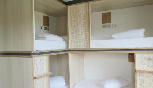 Bed in 4-Bed Mixed Dormitory Room with Private Bathroom
