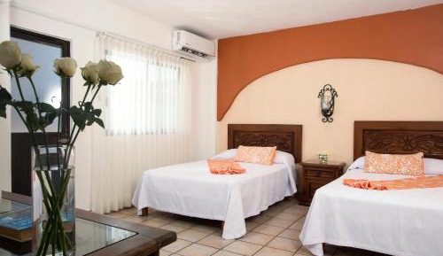 Double Room with Two Double Beds and Ocean View