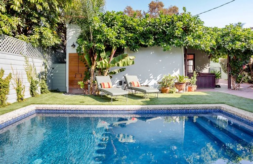 Hollywood House | Spanish Style Hollywood Casita with Pool and Hot Tub