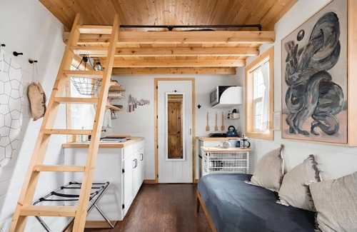 Oak Cliff House | Tiny House in Wooded Backyard Near Bishop Arts District