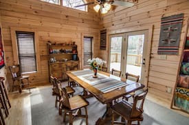 Lake Lure House | Keepers Cabin: Private Beach & Guesthouse