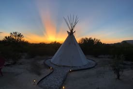 Alpine Other | Comanche Cabin (Tipi @BigBendGlamping)