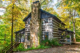 Helmsburg Cabin | Covered Bridge Log Cabin