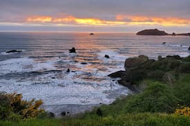 Westhaven-Moonstone Cabin | Trinidad Bluff House - panoramic, whitewater view