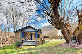 Barnardsville Cabin | Cuddles Cottage w/ Hot Tub, Deck & Fire Pit