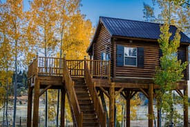 Duck Creek Village Cabin | The Treehouse Cabin # No Pets Allowed.