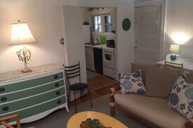 Benton Harbor House | Cozy Green Cottage with Private Beach
