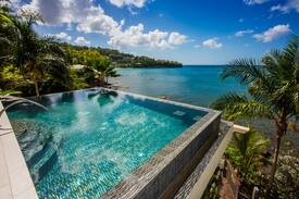 Castries Villa | Sapphire Beach Villa-Ocean Front + Infinity Pool