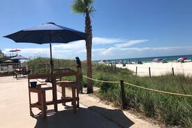 Panama City Beach Apartment | Cabana 5. Ground level on the sand / pool .