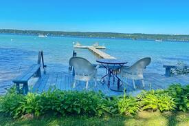 Kewadin Cabin | Torch Lake Sunrise Sandy beach on Torch Lake