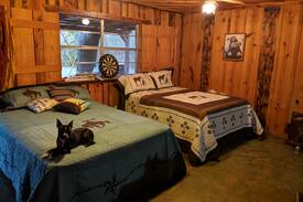 Hugo Cabin | Salt Creek Cabins & RV Park.. Rustic/Western decor
