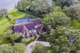 Lake Brant House | Majestic Brant Manor: 8 Bdrm Lake House w/Htd Pool
