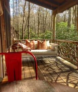 Cashiers Cabin | The Hobbit House - romantic bark covered cottage!