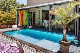 Ravine des Cabris Villa | Villa bohème avec piscine chauffée sans vis à vis
