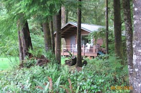 Forks Cabin | Cozy riverside/rain forest cabin ~ Bogie Bungalow