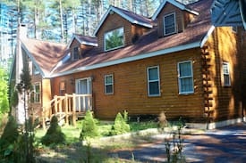 Campton House | Spectacular log home with indoor pool and hot tub