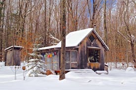 Williamsburg Cabin | Hermit's Hut, High Meadow, Patchwork Farm Retreat