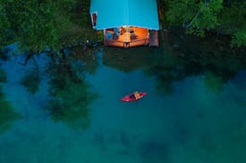 West Glacier Cabin | Artist's Studio on Lake 5 at Whistle Stop Retreat